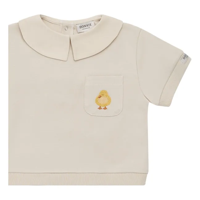 Camiseta Dientje Poussin Molleton | Crudo