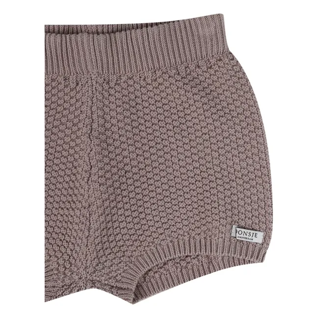 Pantaloncini in maglia Seloen | Marrone