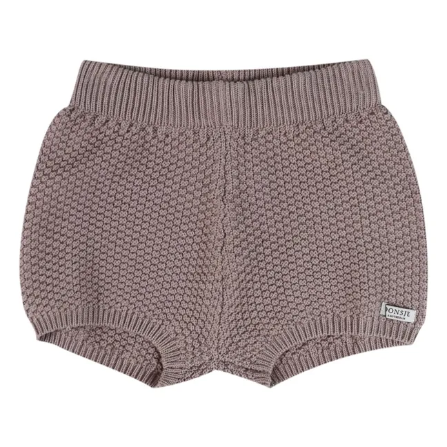 Pantaloncini in maglia Seloen | Marrone