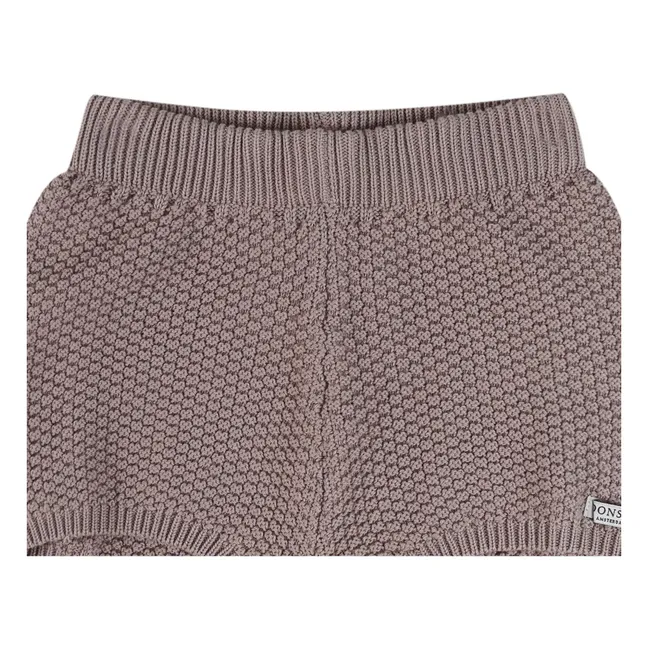 Pantalones cortos de punto Seloen | Marrón