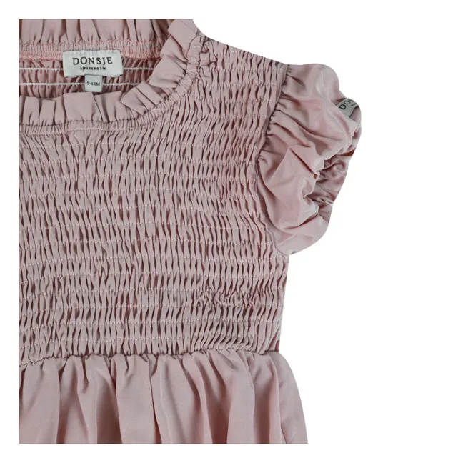 Barboteuse Smockée Eledor | Mauve