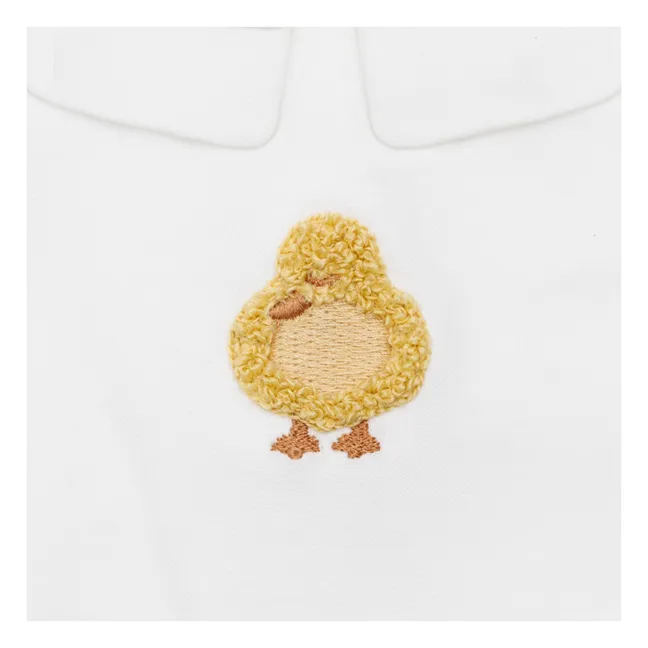 Body Scott Poussin in cotone biologico | Bianco