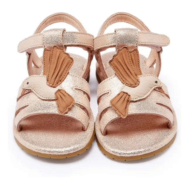 Sandales Iles Sky Colibri | Or rose