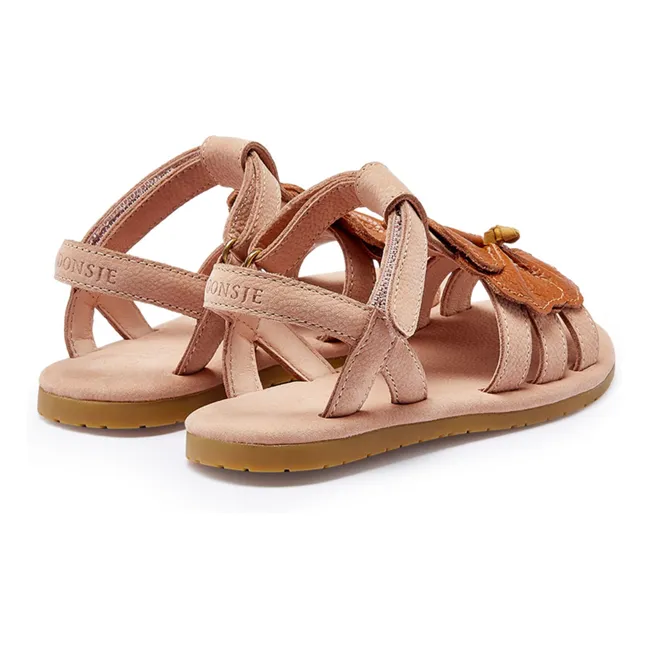 Iles Fields Hibiscus sandals | Powder pink