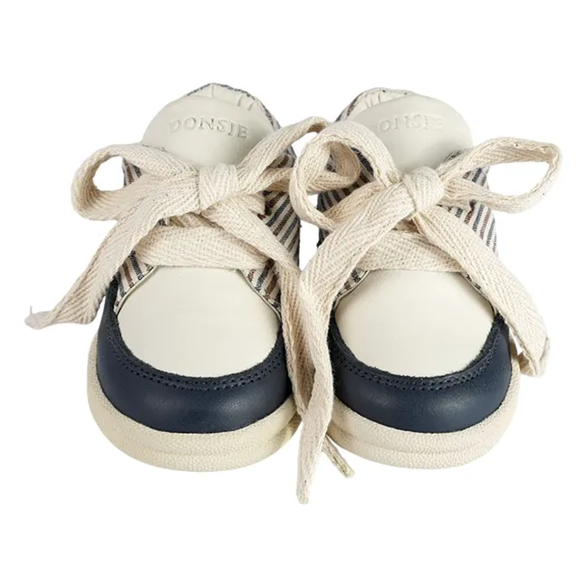 Zapatillas de rayas Hansy | Azul Noche