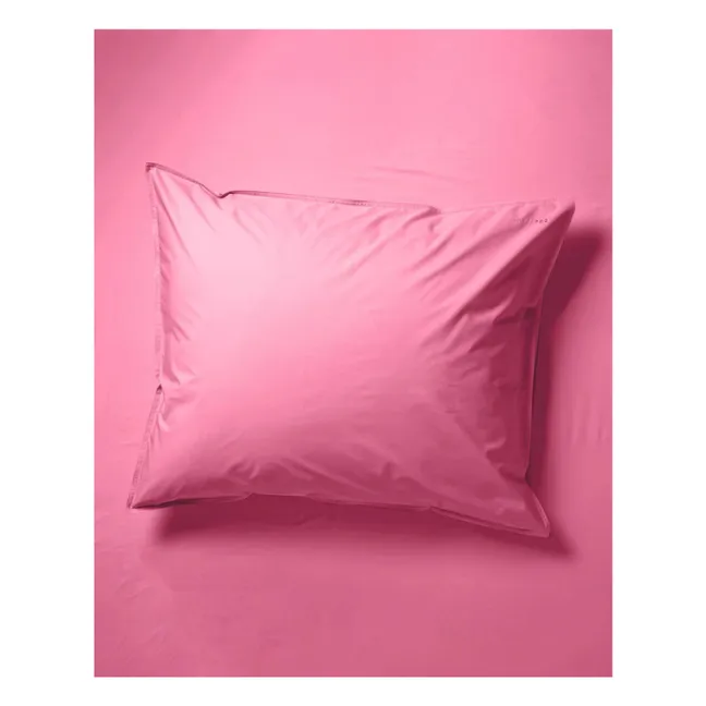 Funda de almohada de percal ecológico - Pink Candy | Rosa Bombón