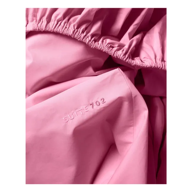 Sábana bajera percal bio - Pink Candy | Rosa