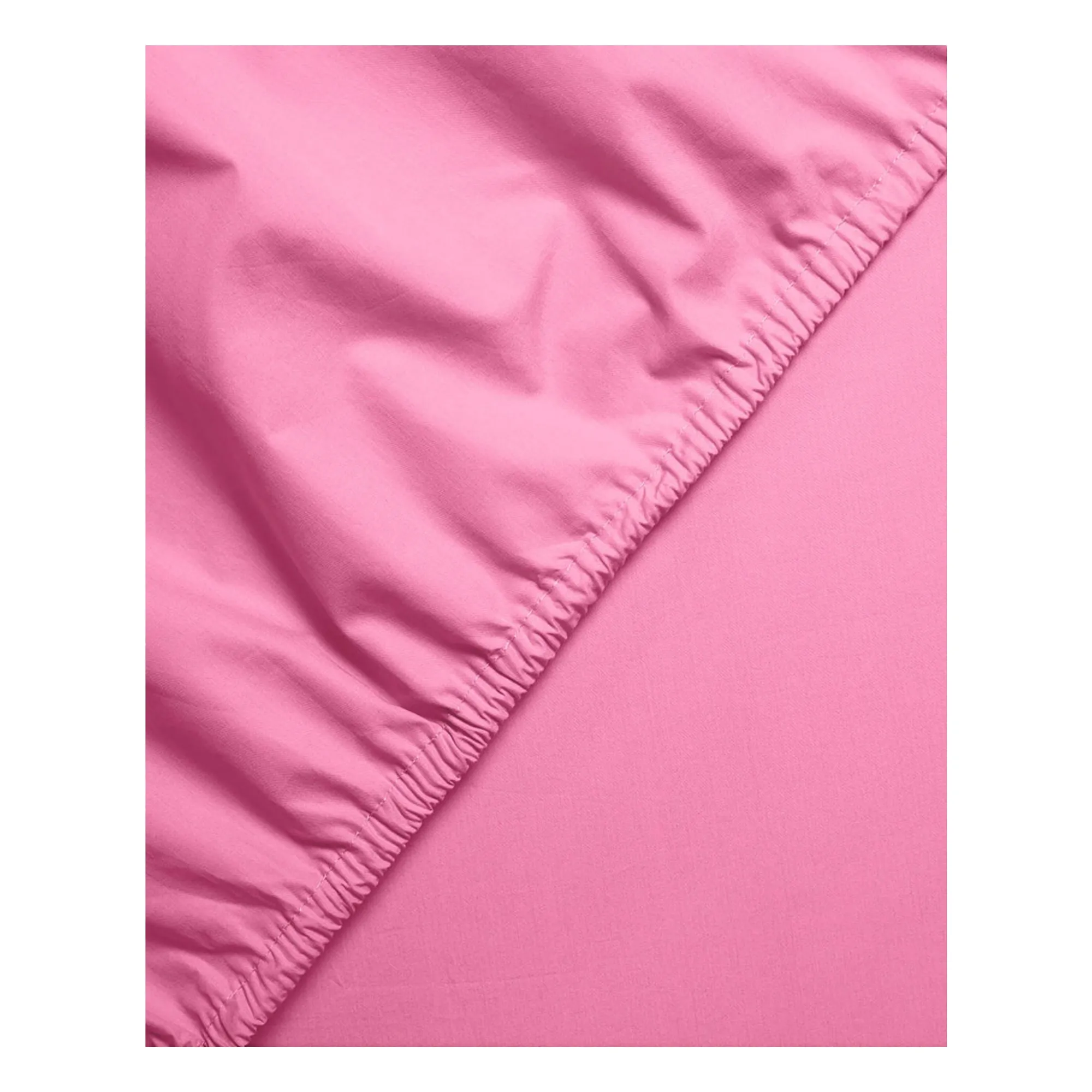 Suite 702 Pink Organic Percale Fitted Sheet - Candy