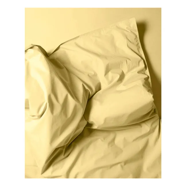 Housse de couette en percale organique - Butter Yellow | Jaune