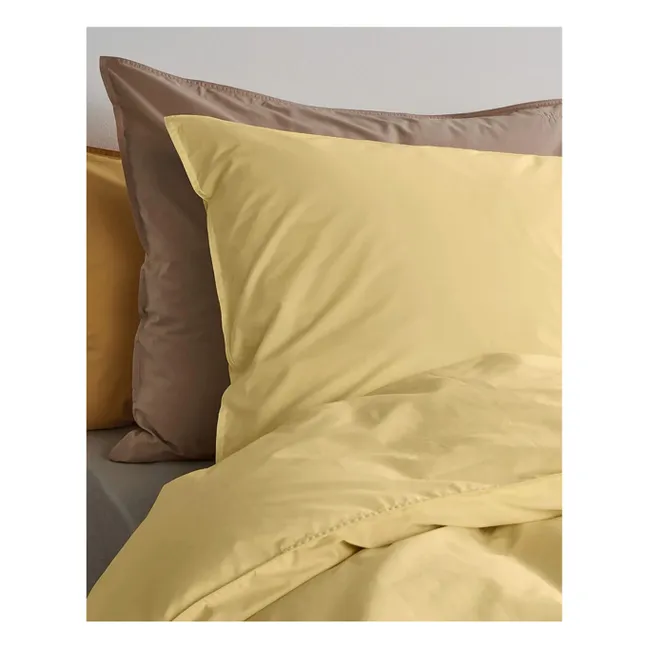 Bettdeckenbezug aus organischem Perkal - Butter Yellow | Gelb