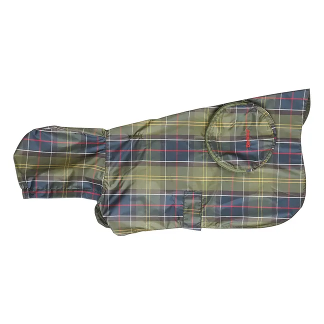 Foldable Tartan coat for dogs | Blue