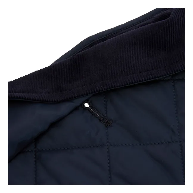 Quilted coat for dogs | Navy blue