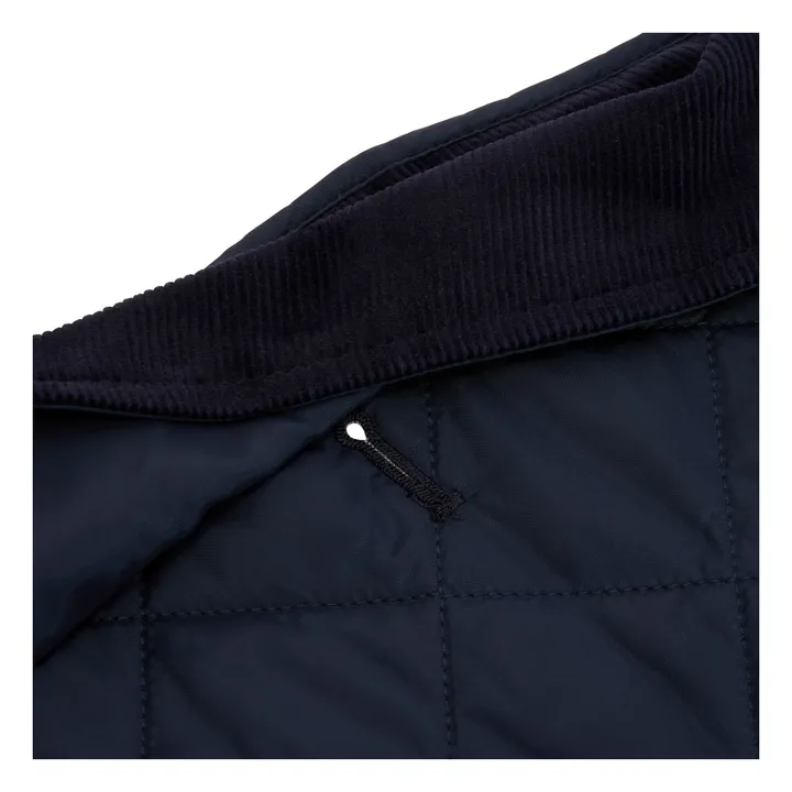 Quilted coat for dogs | Navy blue- Product image n°2