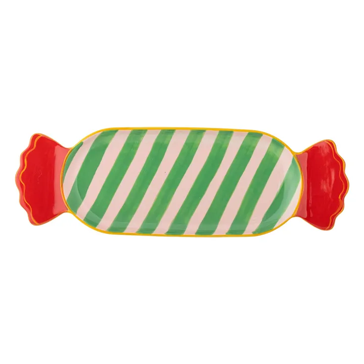 Assiette Caramella en grès | Vert- Image produit n°0