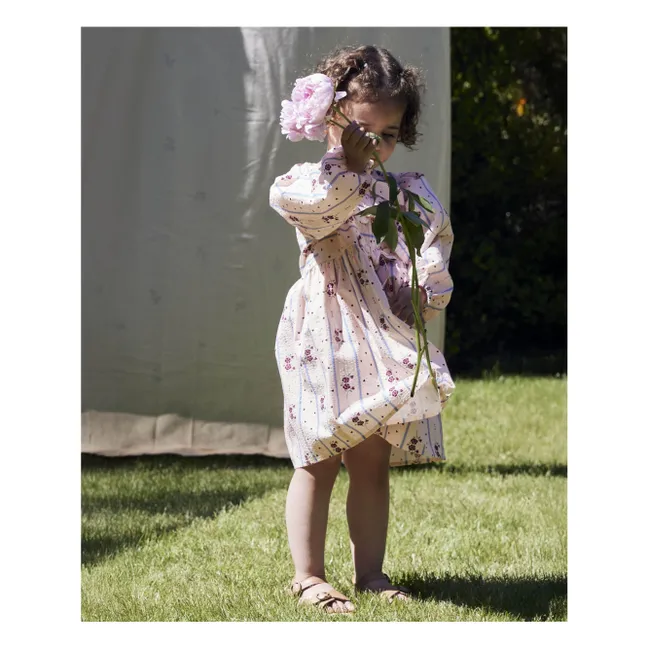 Robe Colombe Fleurs | Rose