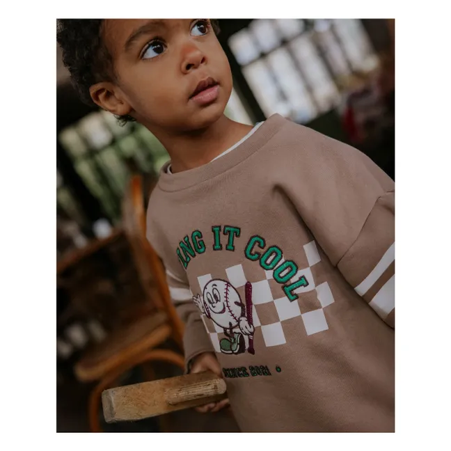 Sweatshirt Alvin Bio-Baumwolle | Maulwurfsfarben