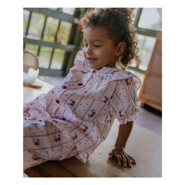 Blouse Colombe Volants | Rose