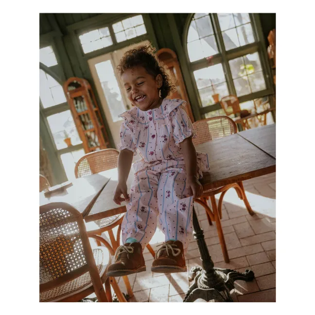 Pantalon Colombe Fleurs | Rose