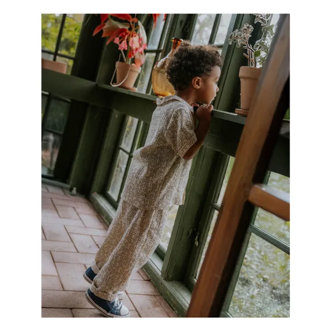 Chemise Elmo Chiffres | Ecru