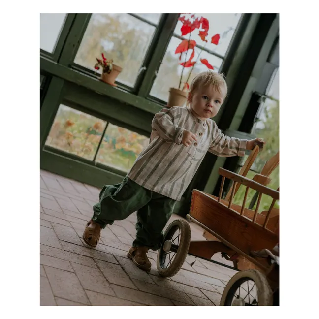 Kurta Vira Rayas Lino