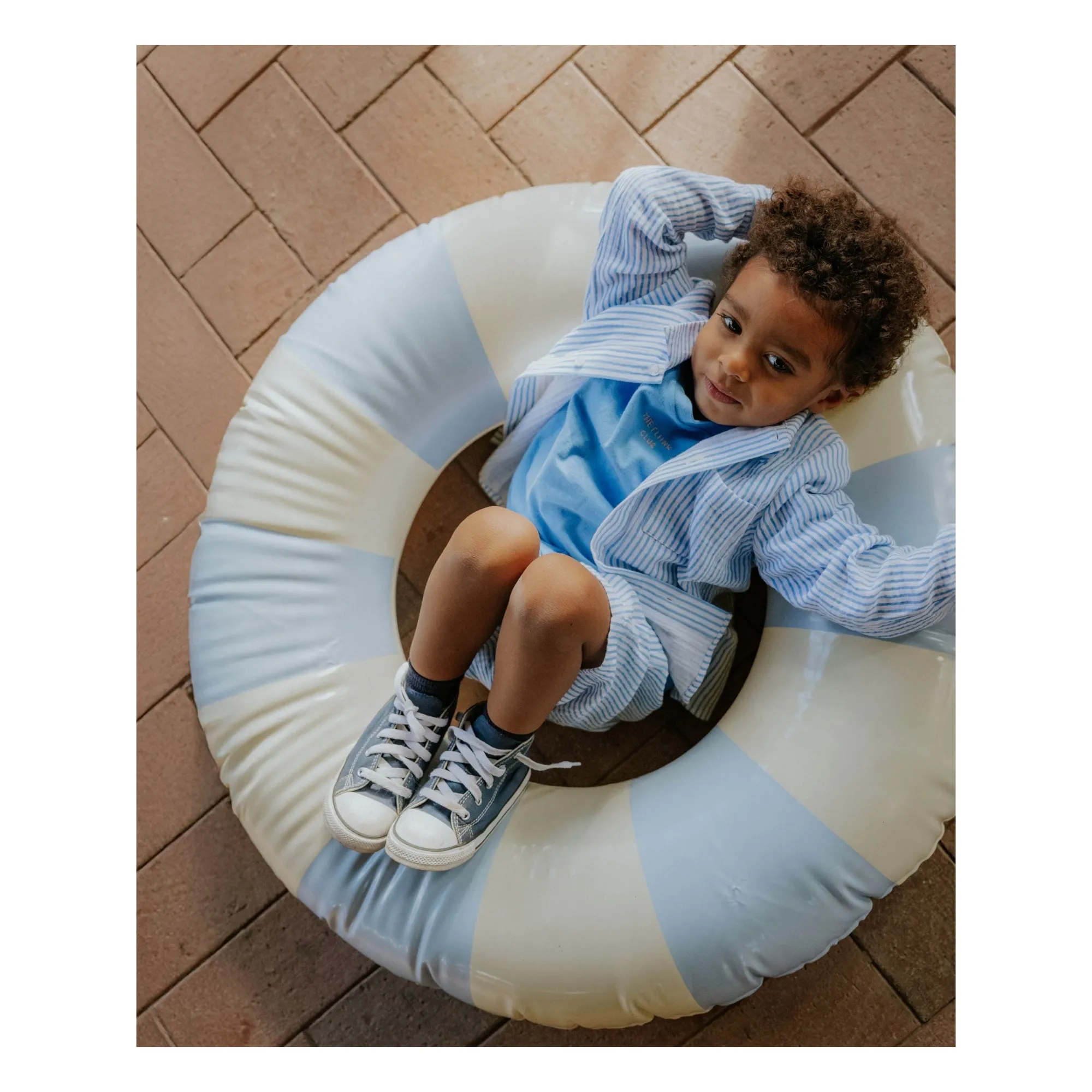 Camisa Cha Cha a rayas | Azul Cielo- Imagen del producto n°2