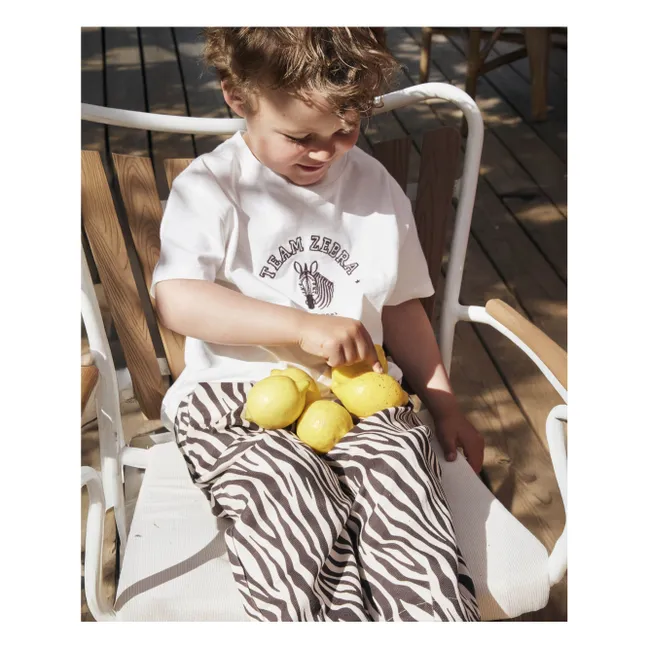 T-shirt Sommer Zèbre Coton Bio | Blanc