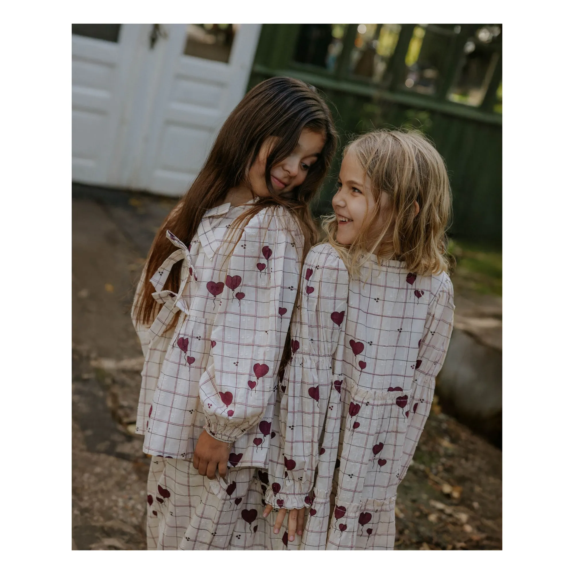 Blusa de cuadros Ilove | Crudo- Imagen del producto n°4