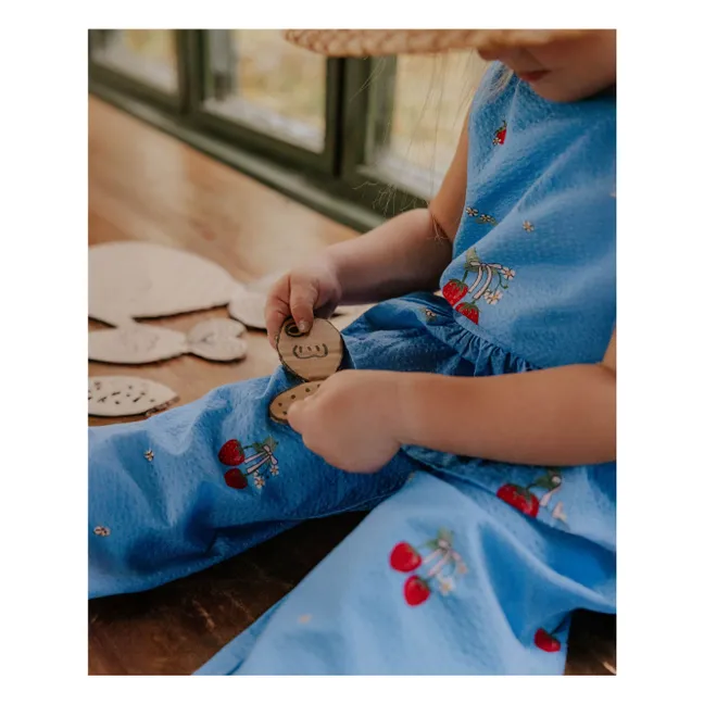 Pantalones Elma Strawberry | Azul Mar