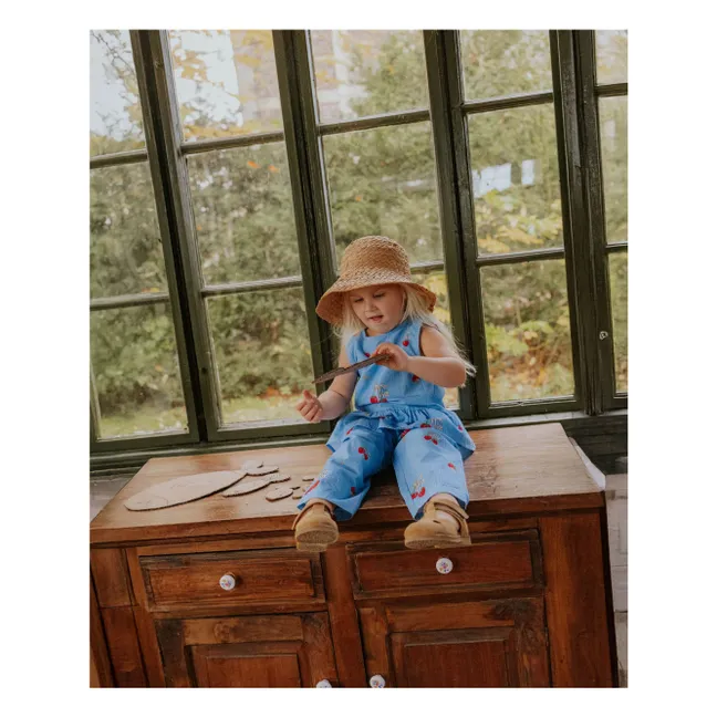 Top de fresa Elma | Azul Mar