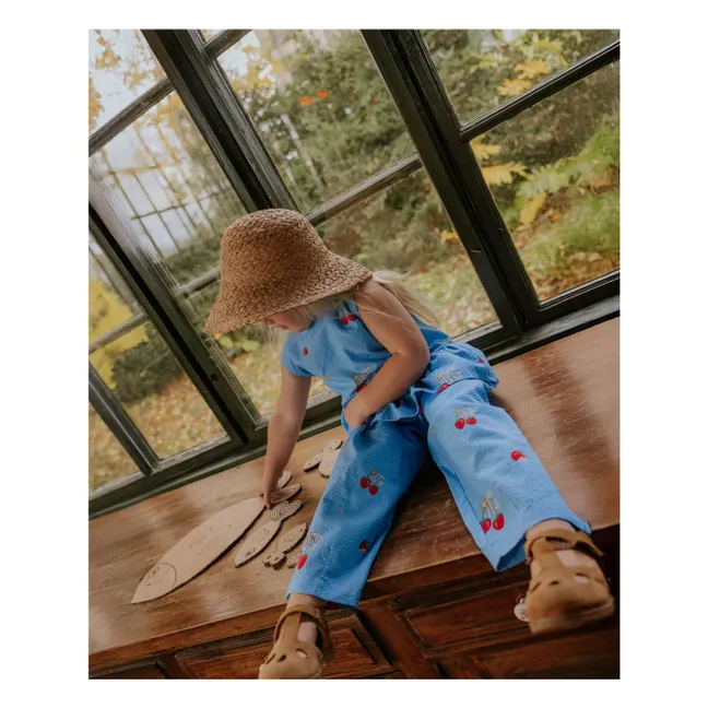 Pantalones Elma Strawberry | Azul Mar