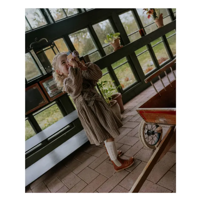 Robe Elmo Nœuds | Bois de rose