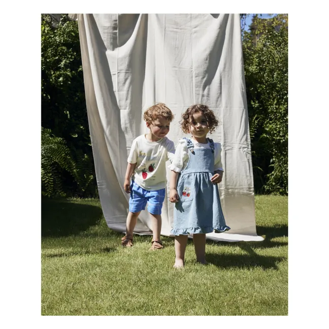 Robe Salopette Denim Don | Bleu Clair