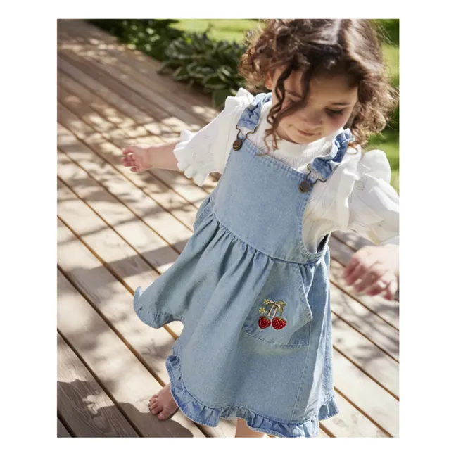 Robe Salopette Denim Don | Bleu Clair