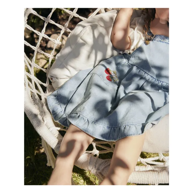 Robe Salopette Denim Don | Bleu Clair