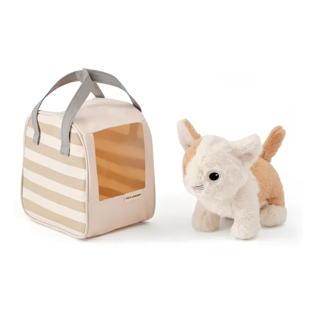Peluche chaton et son sac