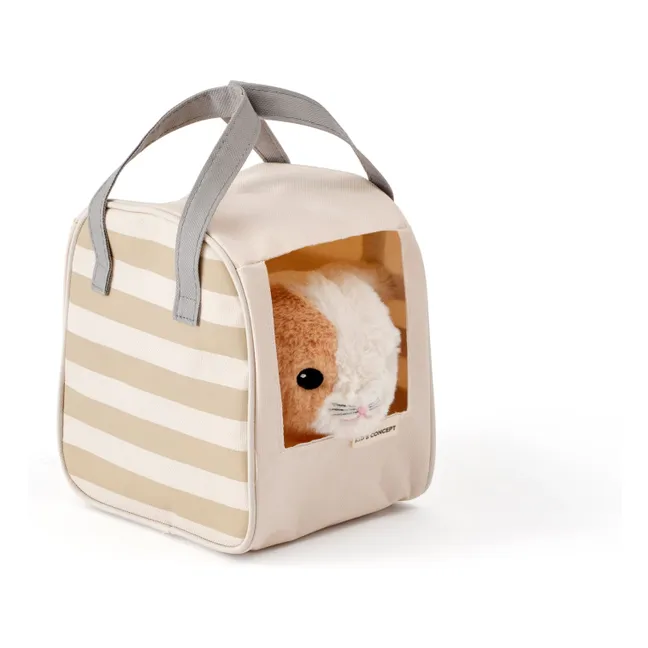 Gatito de peluche con bolsa