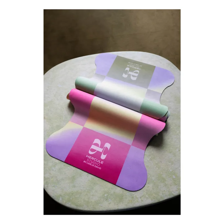 Tapis de Yoga Mar Dance out, Leslie David - Edition Limitée  | Rose fuschia- Image produit n°2