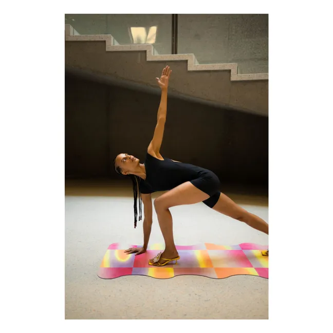 Tapis de Yoga Mar Dance out, Leslie David - Edition Limitée  | Rose fuschia