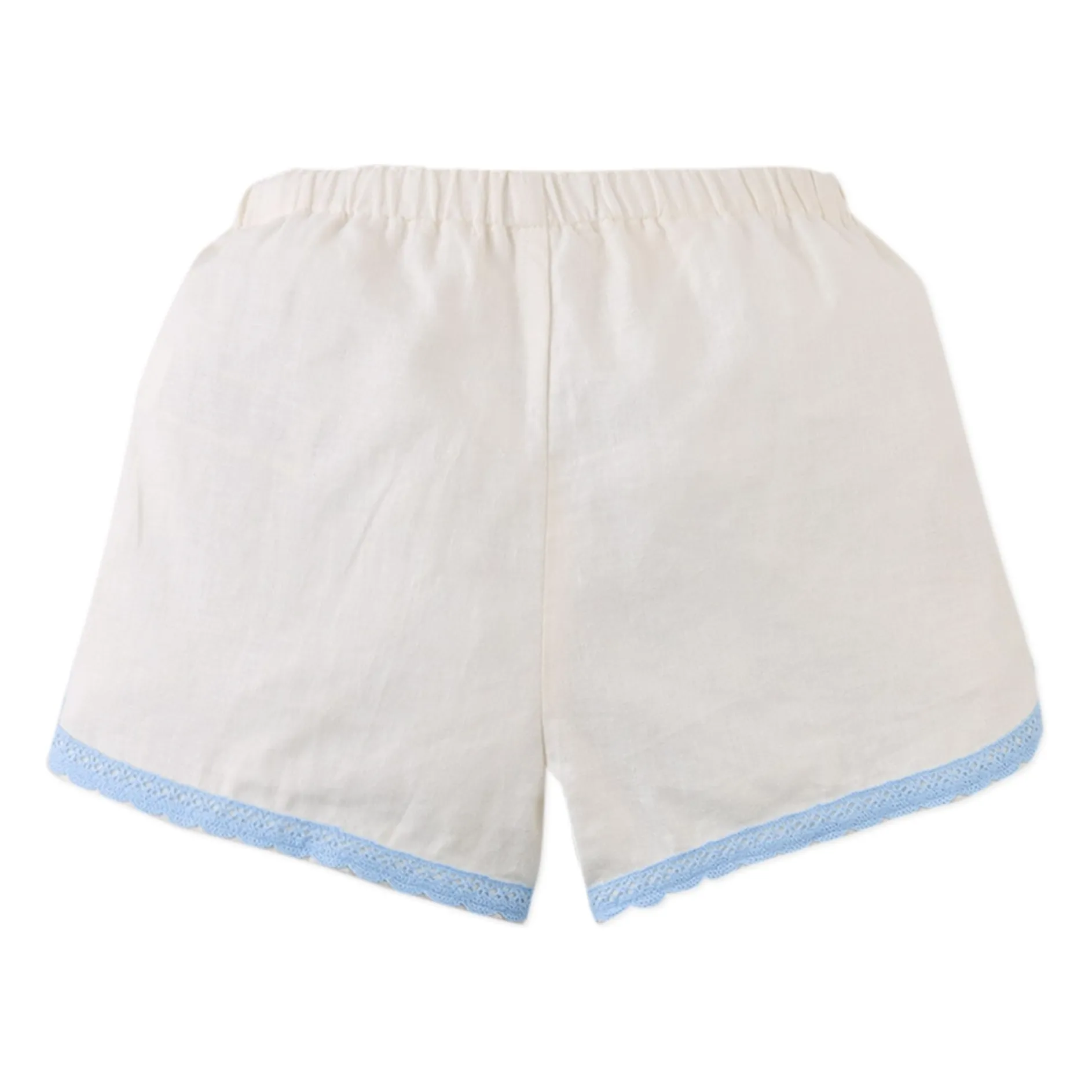 Short Nelly Dentelle Lin | Ecru- Image produit n°4