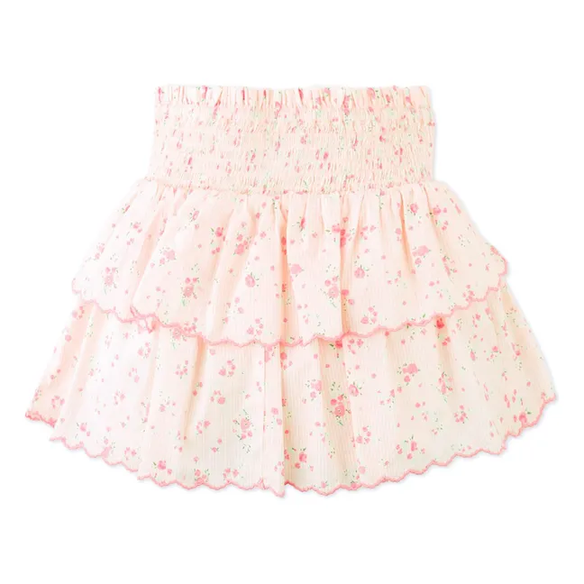 Short Bea Smocked Skirt | Pale Pink