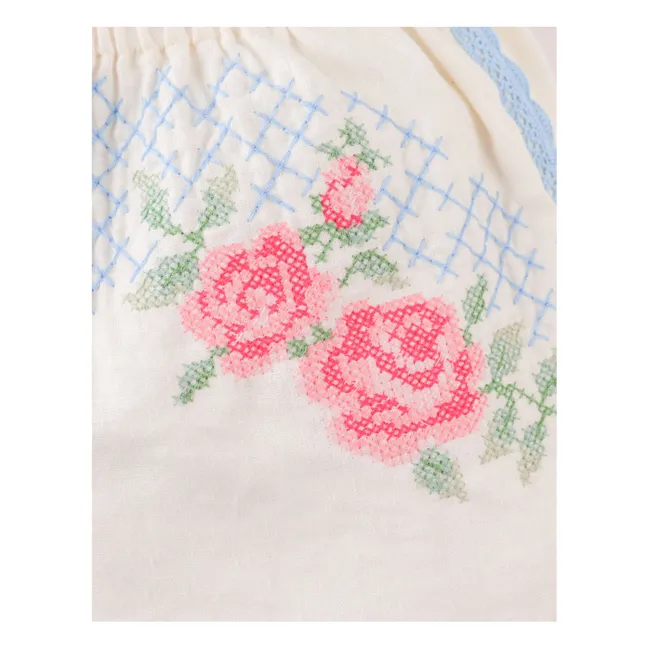 Short Nelly Dentelle Lin | Ecru