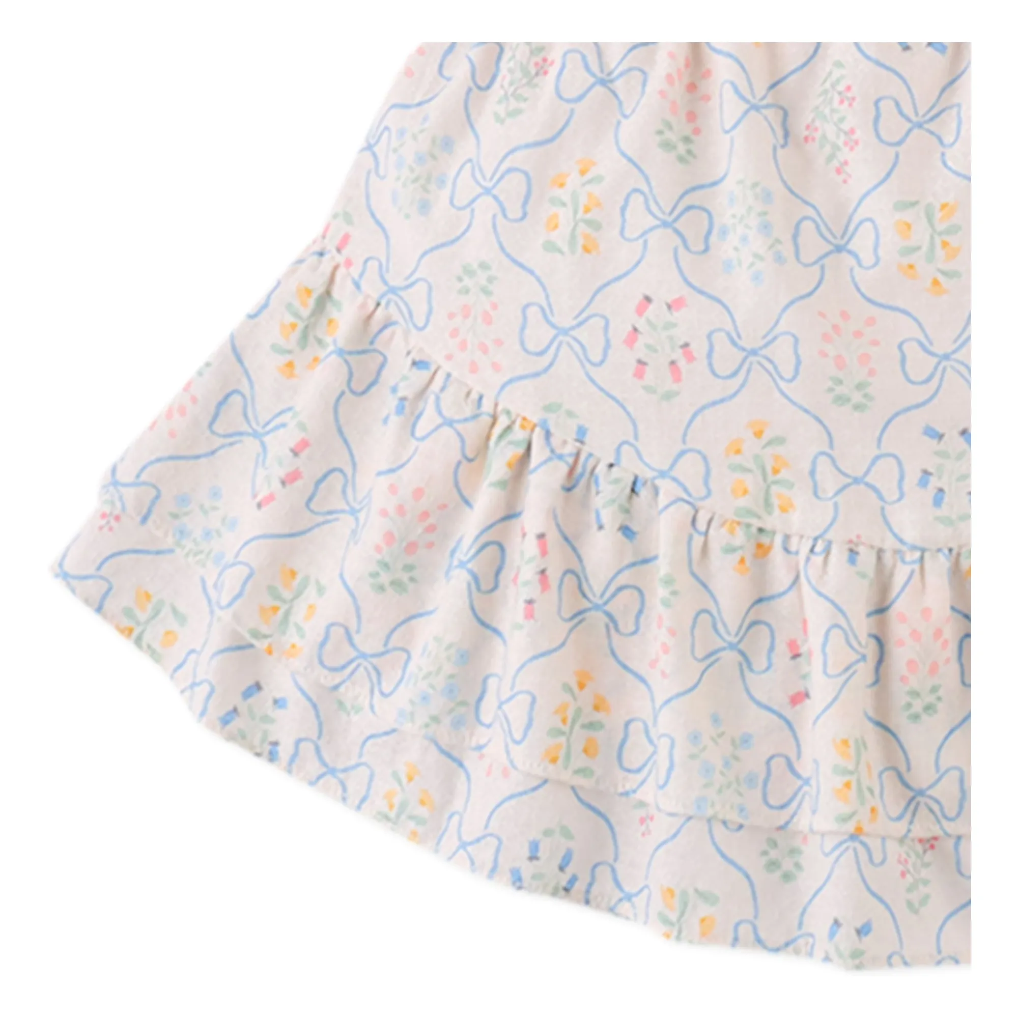 Jupe Short Volants Theresa | Ecru- Image produit n°3