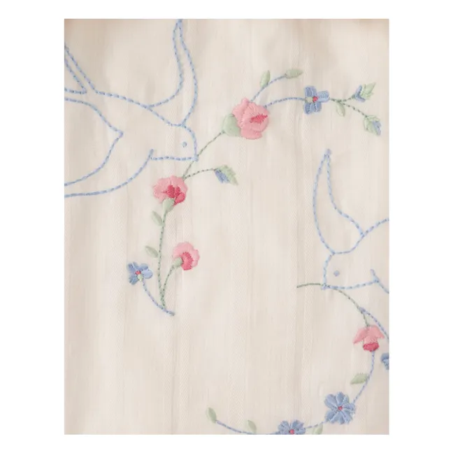 Robe Alessia Brodée | Ecru