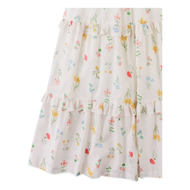 Robe Chisa Smockée | Ecru