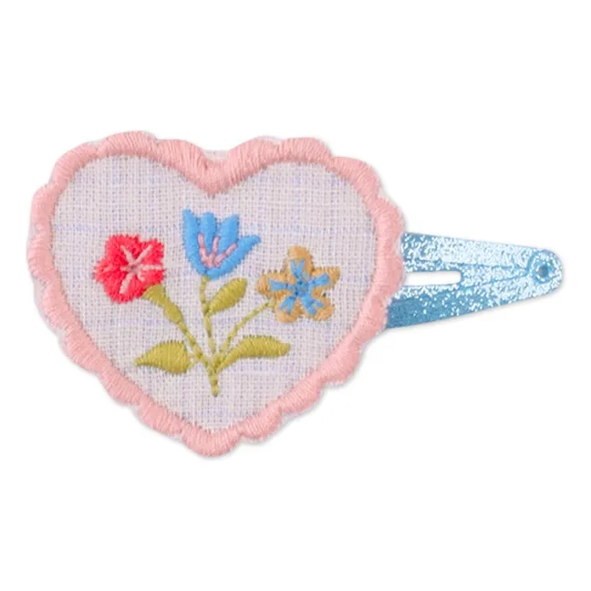 Set Haarspangen und Haargummi Laurel | Rosa