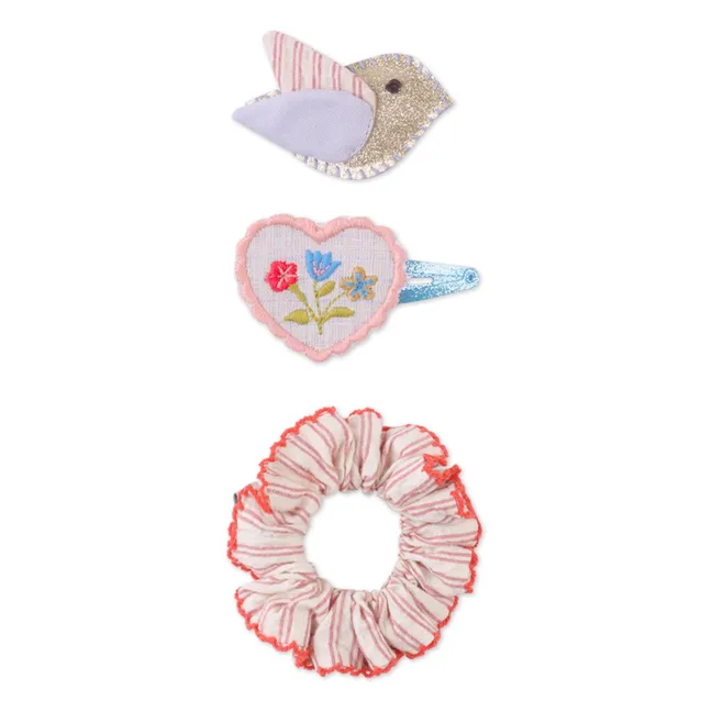 Lot Barrettes et Chouchou Laurel | Rose