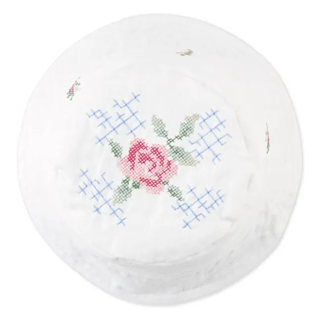 Chapeau Aria Brodé | Blanc
