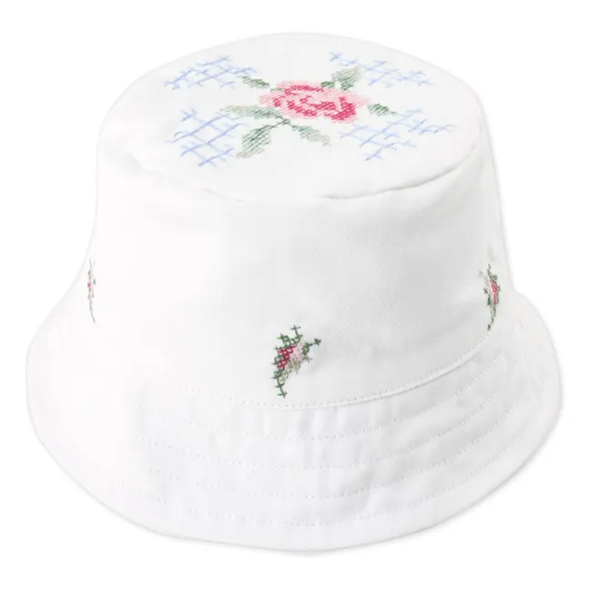 Chapeau Aria Brodé | Blanc