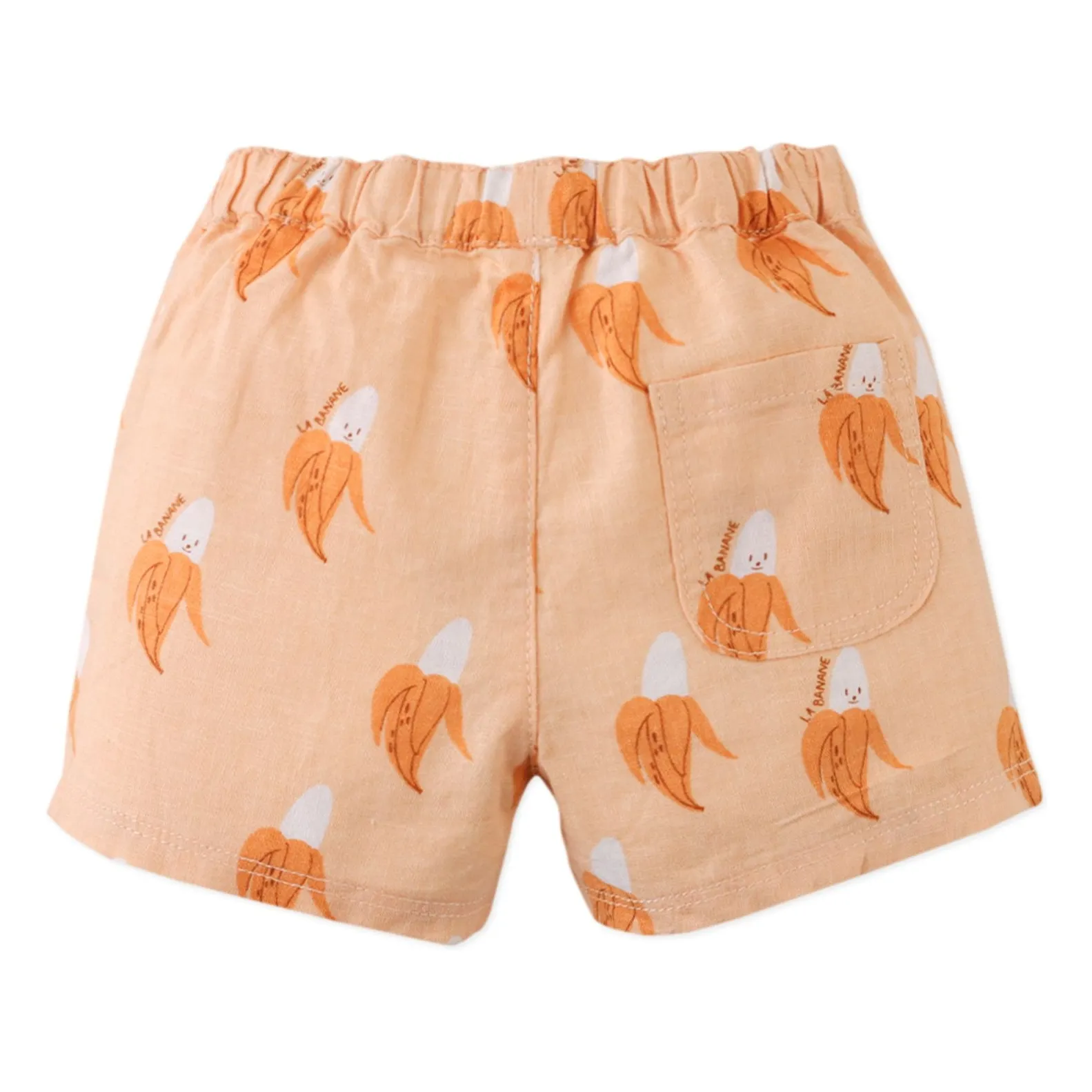 Short Thomas Bananes Lin | Orange- Image produit n°4