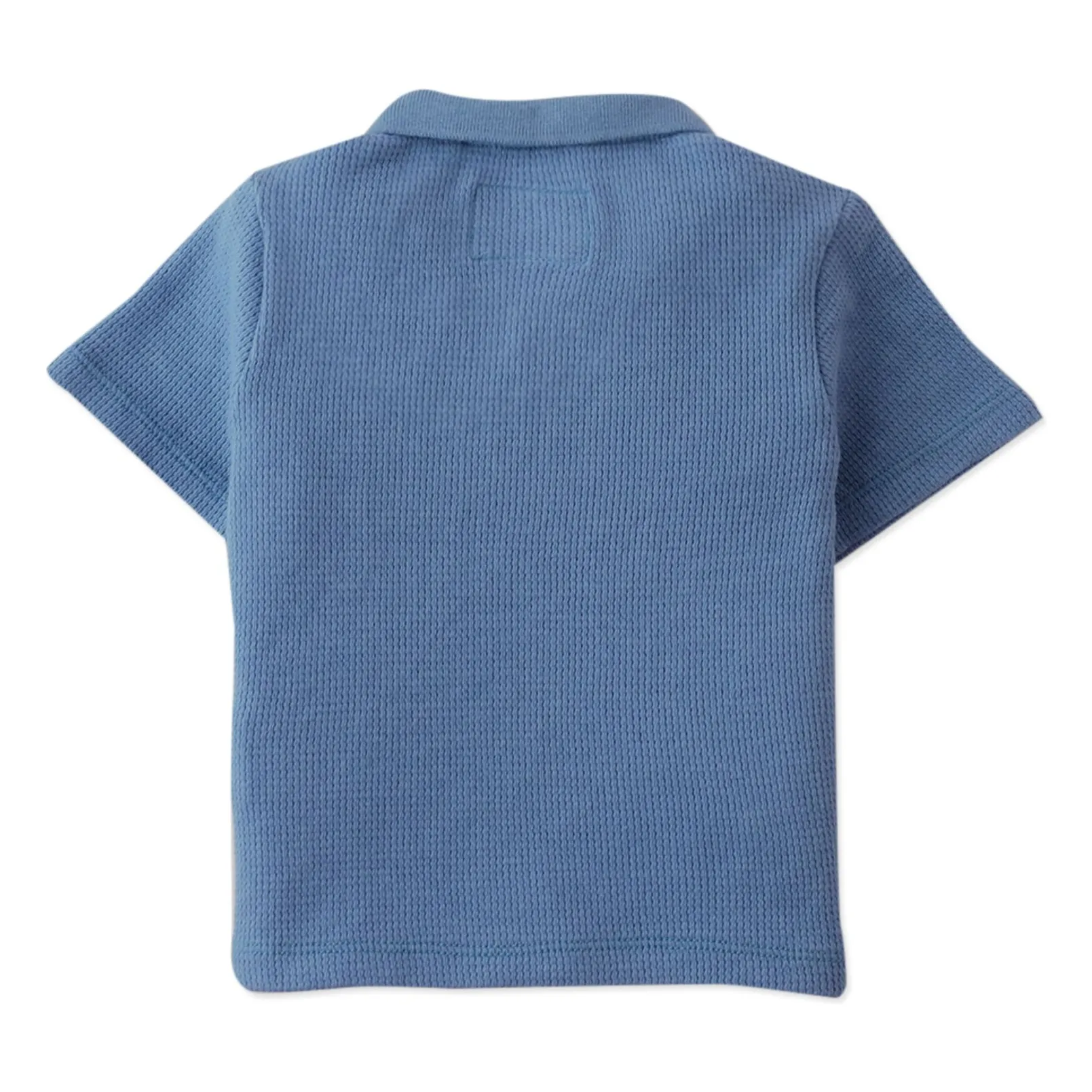 Polo Timmy Brodé Toucan Texturé | Bleu- Image produit n°3